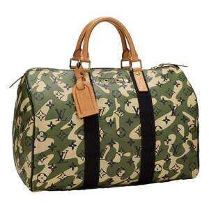 Louis Vuitton x Takashi Murakami Monogramouflage Speedy 35 Canvas Leather